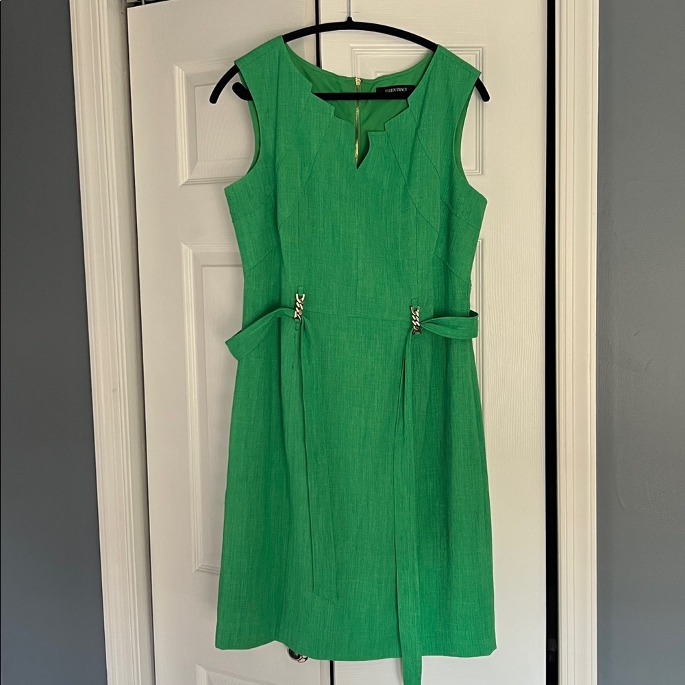 Ellen Tracy Vibrant Green Dress